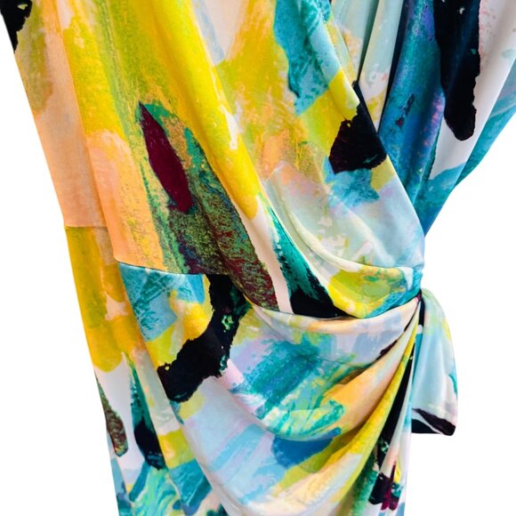 Maggy London Multi color dress size 16 - Picture 3 of 5